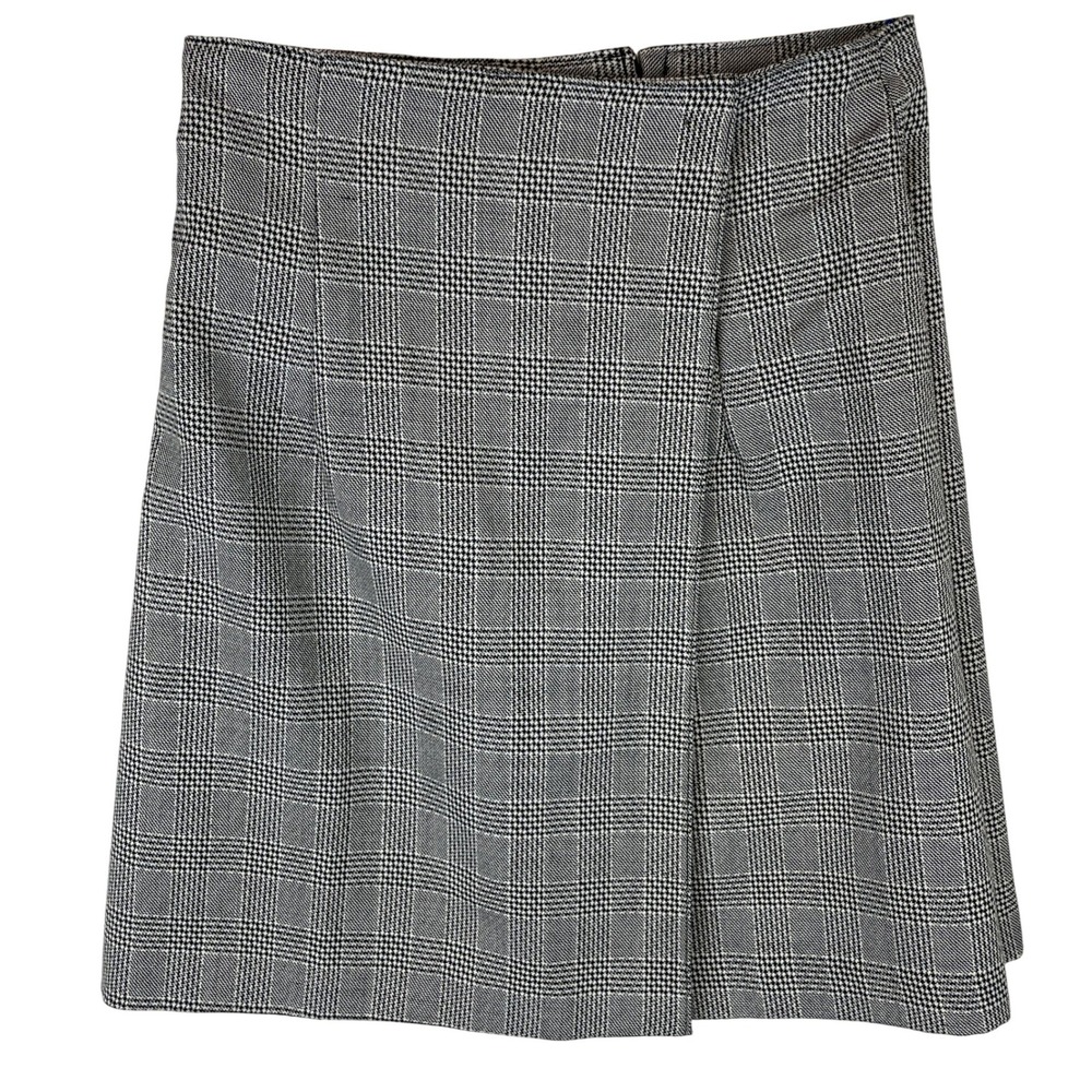 GSL Skirt Womens Size 3 Plaid A‎ Line Wrap Mini Knee Length Career